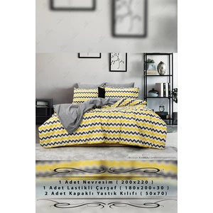 Battal Boy Nevresim Takımı, Lastikli Çarşaflı Nevresim Seti, Lüks Nevresim Set, Pamuklu Nevresim Set
