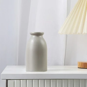 Retro Simple Seramik Vazo Gri