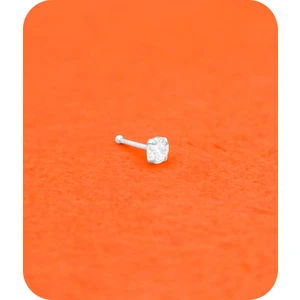 Silvera Telkari Gümüş Tektaş Hızma 2 mm 925 Ayar Gümüş Hızma ST338