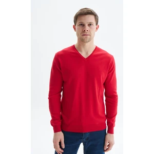 Erkek Slim Fit Basic V Yaka Triko Kazak K9KRO0852