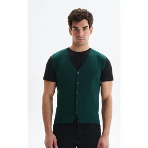 Erkek Slim Fit Basic %100 Pamuk Triko Yelek K9KRO0853