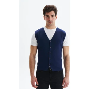 Erkek Slim Fit Basic %100 Pamuk Triko Yelek K9KRO0853