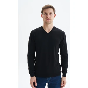 Erkek Slim Fit Basic V Yaka Triko Kazak K9KRO0852