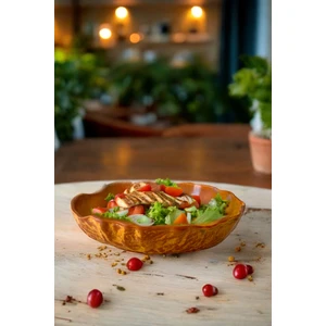 Irea Porselen Wood 26CM Porselen Çukur Salata ve Makarna Kase