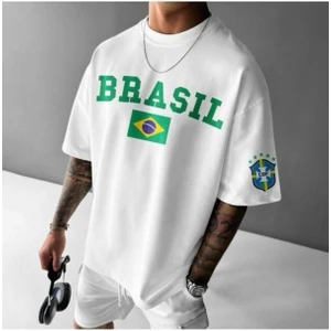 Yoho Sport Brezilya Milli Takım Tasarım Baskılı Özel Unisex Tshirt