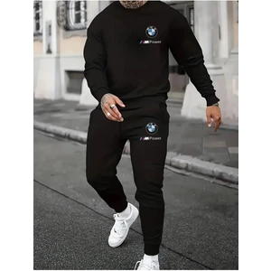 Eşofman Takımı Bmw Baskılı Ünisex Kışlık Kalın Sweatshirt ve Eşofman Altı 2 Li Set Combin Takım