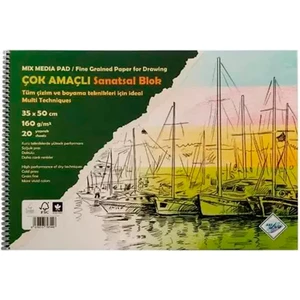 Art Liva 35x50 cm 20 Sayfa 170 gr Multi Teknik Dokulu Sanatsal Resim Defteri Sd-104