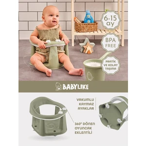 Bebek Banyo Oturağı Ergonomik Tasarım 360 Derece Dönme Özelliği ile 6-15 Ay