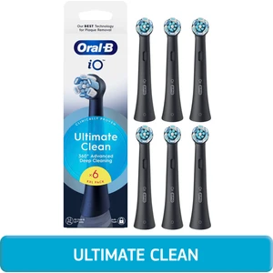 iO Ultimate Clean Siyah Diş Fırçası Yedek Başlığı 6 Adet