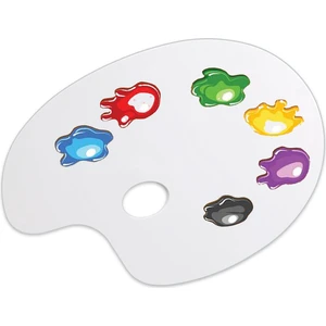 Sanatsal Oval Akrilik Düz Palet Yağlı Boya, Guaj Boya ve Akrilik Boya Için Ideal