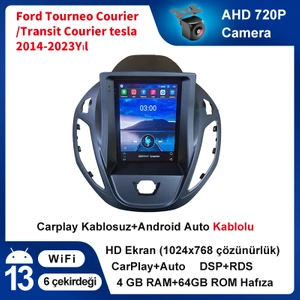 Ford Courier/tourneo Android Navigasyon Multimedya 9.7 Inch Tesla Ekran 4 GB Ram 64 GB Rom Kablosuz Carplay Kablosuz Android Auto