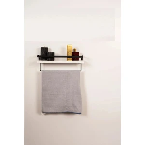 Banyo Rafı Havluluk Organizer Ahşap Metal Banyo Havluluk Duvar Rafı