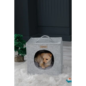 Keçe Kedi Köpek Küpü,Kedi Köpek Yatağı,Kedi Köpek Yatak Kutusu,Kedi Köpek Kulübesi (Minder )