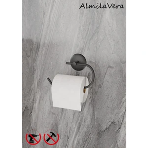Güçlü Garantili Yapışkanlı 5 mm Siyah Tuvalet Kağıtlık Wc Askısı