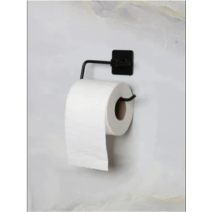 Kare Yapışkanlı Siyah Açık Tuvalet Kağıtlığı Wc Peçete Kağıtlık Tutucu