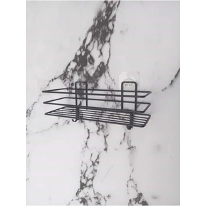 Viki House Siyah Yapışkanlı  Çok Amaçlı Banyo Düzenleyici Rafı Duş Organizeri Mutfak Rafı