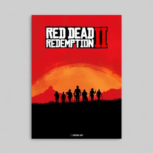 Red Dead Redemption 2 Video Game - Rdr 2 Çerçevesiz Tasarım Oyun Posteri