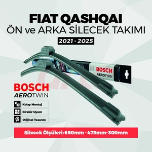 Nissan Qashqai E-Power Ön ve Arka Silecek Takımı (2021-2025) | Aerotwin | 3'lü Set |