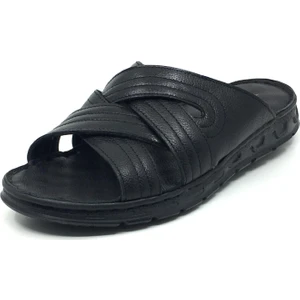 Taşpınar Içi Dışı %100 Deri Ortopedik Erkek Yazlık Rahat Yeni Sezon Terlik Sandalet 40-45