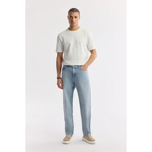 Erkek Tokyo Straight Fit Açık Mavi %100 Pamuk Jean Pantolon A51Y3546