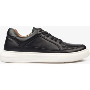 Erkek Sneaker Ayakkabı Hakiki Deri - 2401 Siyah/beyaz 3154