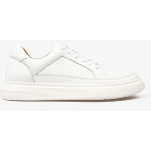 Erkek Sneaker Ayakkabı Hakiki Deri - 2401 Beyaz/beyaz 3154