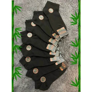 8 Adet Bambu Kokulu Dikişsiz Siyah Erkek Çorap