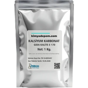 Kalsiyum Karbonat Gıda Kalite (E 170) 1 Kg.
