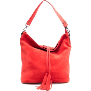 Hakiki Deri Süet Omuz Çantası