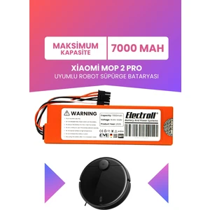 Xiaomi Mop 2 Pro Batarya MJST1SHW (Maksimum Kapasite) 7000MAH Robot Süpürge Batarya