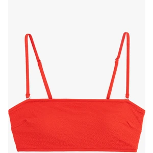 Astarlı Hafif Dolgulu Çıkarılabilir Askılı Straplez Bikini Üstü