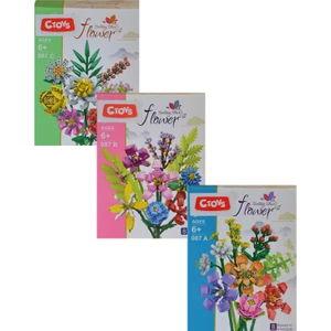 Surprise Flower Building Block 3lü Set