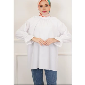 Cng Moda Kolu Lastikli Tesettür Gömlek