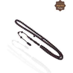 Midyat Nurtaş Gümüş Koyu Kahve Renkli 5 mm 99'luk Kuka Namaz Tesbihi 201023765