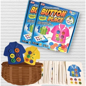 Button Place Düğme Ilikleme, Gömlek & Kıyafet Giydirme Eğitici Kutu Oyunu