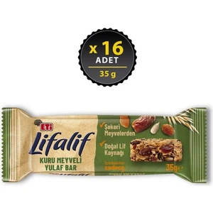 Lifalif Kuru Meyveli Yulaf Bar 35 gr x 16 Adet