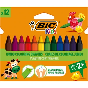 Kids Elleri Kirletmeyen Üçgen Pastel Boya 12 Renk