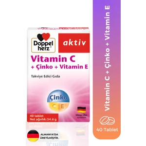 Aktiv Vitamin C+ Çinko+ Vitamin E 40 Tablet