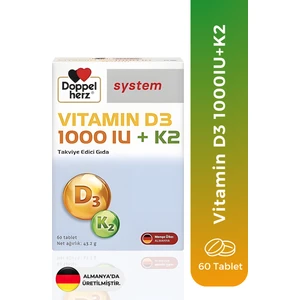Vitamin D3+K2 Içeren 60 Tablet