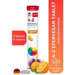 Aktiv A-Z Multivitamin ve Mineral Efervesan 15 Tablet