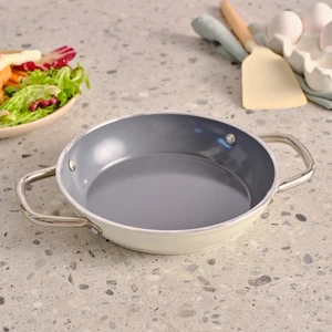 x Refika Birgül Swiss Crystal Metal Kulplu Sahan 20 cm Creamy