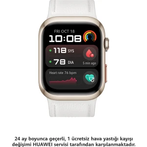 Huaweı Watch D2 – Altın Beyazı Kompozit Deri