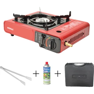 Portatif Ocak (Tüp Bağlantılı) + 1 Adet Kartuş + Izgara Maşası Seti