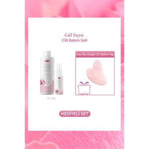 Büyük Boy Gül Suyu Seti - Gua Sha Hediyeli