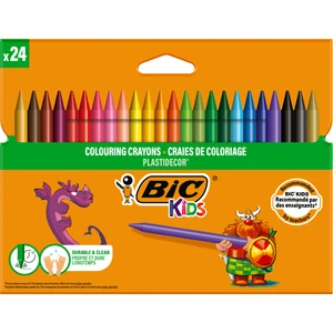 BIC Kids Plastidecor Silinebilir Elleri Kirletmeyen Pastel Boya 24 Renk