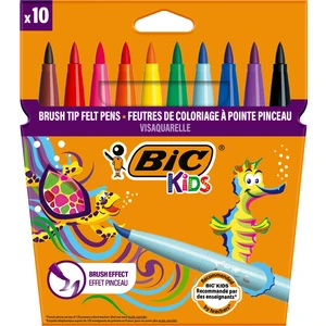 BIC Kids Visaquarelle Fırça Uçlu Keçeli Boya Kalemi 10 Renk