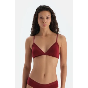 Bordo Basic Üçgen Formlu Soft Sütyen