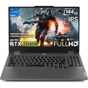 LOQ 15IRX9 Intel Core i7 13650HX 8GB 512GB SSD RTX 3050 6GB (95W) 15.6" FHD 144Hz IPS Panel Freedos Taşınabilir Bilgisayar 83DV011ATR