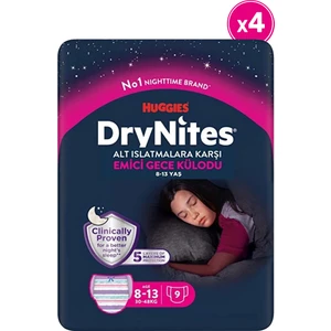 Huggies Gece Külodu Kız 8- 13 Yaş 30- 48 kg 4 Paket 36 Adet