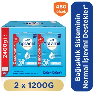 Aptamil 3 Devam Sütü 1200 Gr 9-12 Ay Mega Size İkili Paket